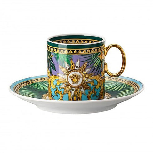 Rosenthal Versace Jungle Animalier Green Espresso cup