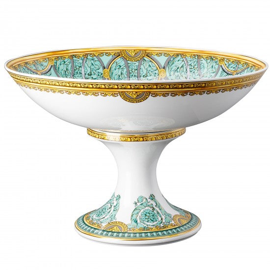 Rosenthal Versace La Scala del Palazzo Green Bowl a piedi