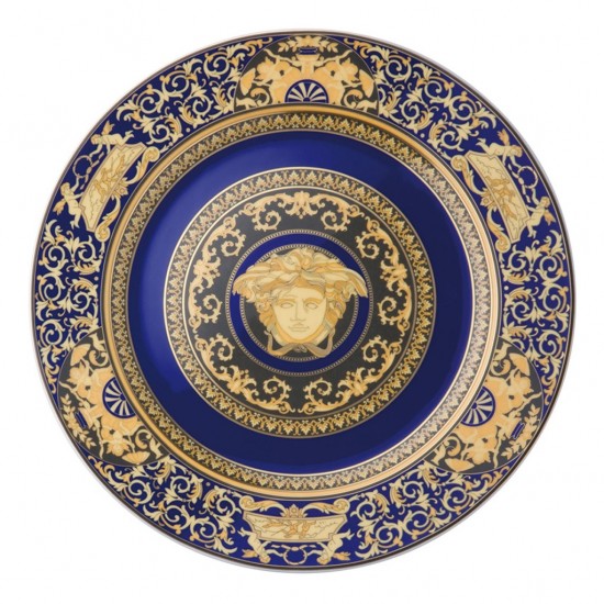 Piatto di servizio Rosenthal Versace Medusa Blu