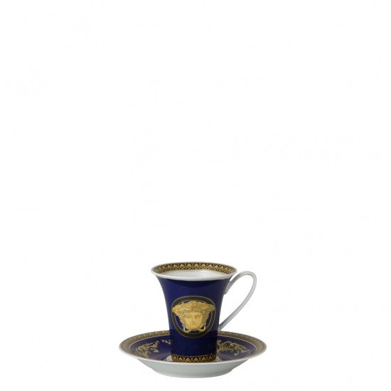 Coppa alta Rosenthal Versace Medusa blu