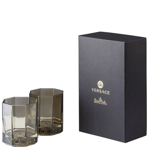 Rosenthal Versace Medusa Lumière Haze Whisky Glass