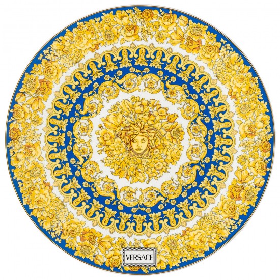 Rosenthal Versace Medusa Rhapsody Blue Service Plate