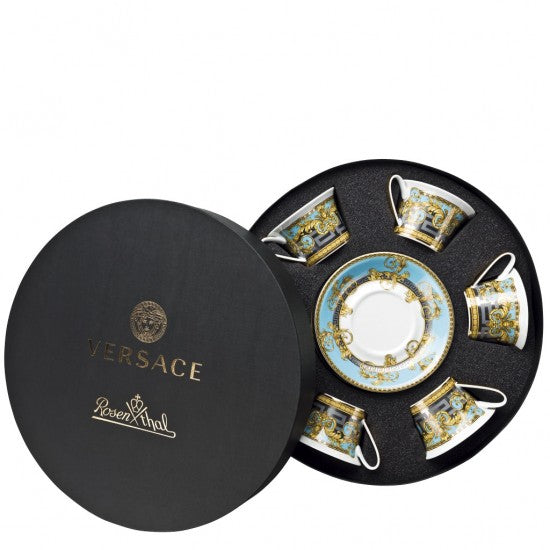 Rosenthal Versace Prestige Gala Bleu Set 6 tazze da tè