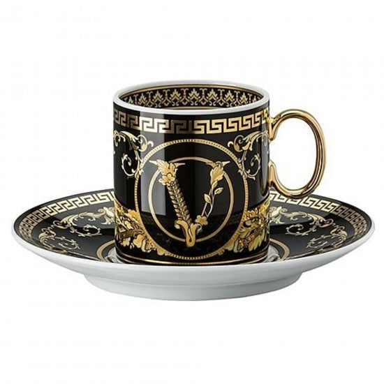 Tazza da caffè espresso Rosenthal Versace Virtus Gala Nero