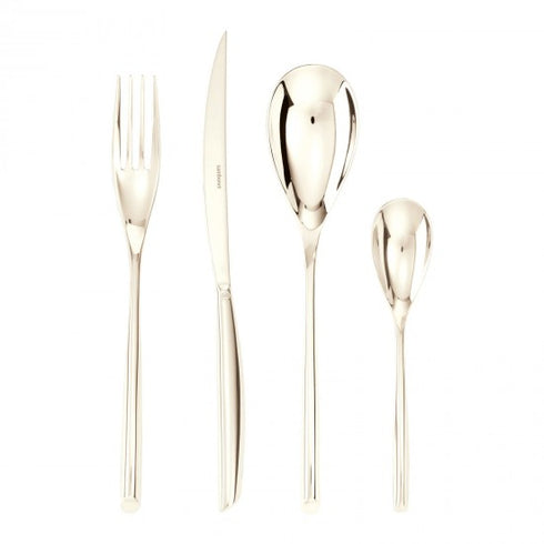 Sambonet Bamboo Cutlery Set x6 Mirror PVD Champagne