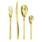 Sambonet Bamboo Cutlery Set x6 Mirror PVD Gold