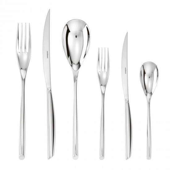 Sambonet Bamboo Cutlery Set x6 Silverplated Steel