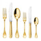 Sambonet Baroque EPNS Cutlery Set x12 Goldplated 24K Silver