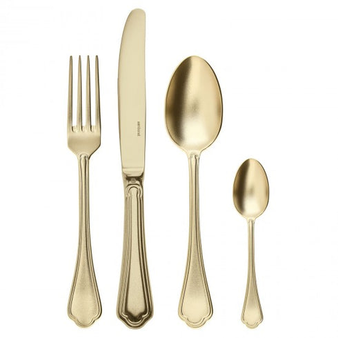 Sambonet Filet Toiras Cutlery Set x6 Diamond White Gold