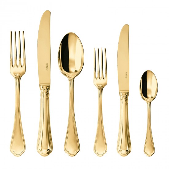 Sambonet Set di posate Filet Toiras x6 Oro PVD a specchio - T2