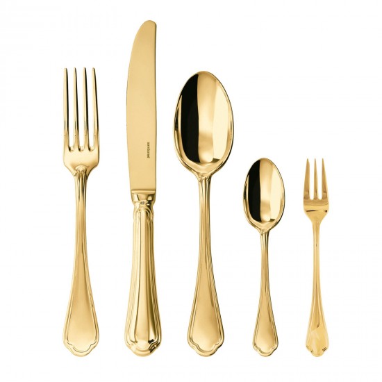 Sambonet Filet Toiras Cutlery Set x6 Mirror PVD Gold - T1