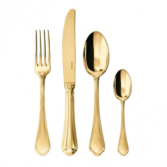 Set di posate Sambonet Filet Toiras x6 oro PVD a specchio