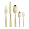 Sambonet Flat Cutlery Set x6 Mirror PVD Champagne - T1