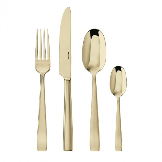 Sambonet Set di posate piatte x6 Champagne PVD a specchio