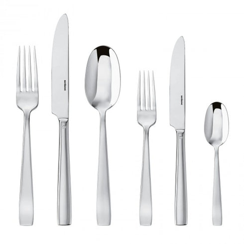 Sambonet Flat Cutlery Set x6 Mirror Steel - T2