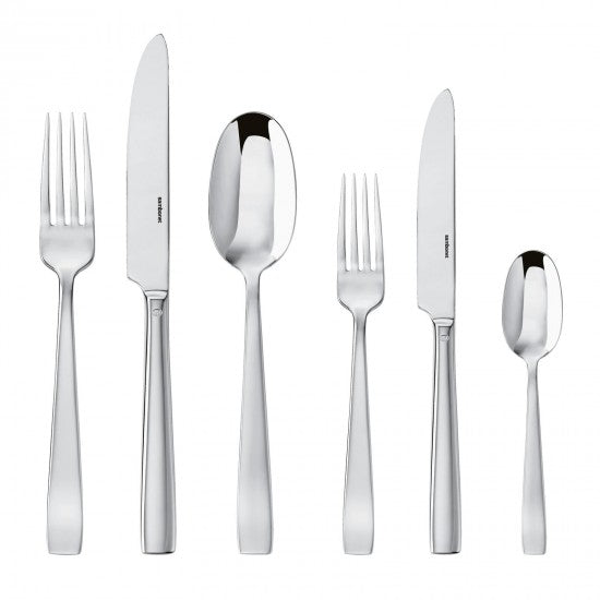 Sambonet Flat Cutlery Set x6 Silverplated Steel - T2