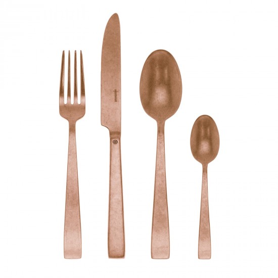 Set di posate piatte Sambonet x6 Vintage PVD Copper