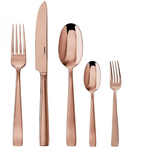 Sambonet Flat Cutlery Set x6 VintagePVD Copper