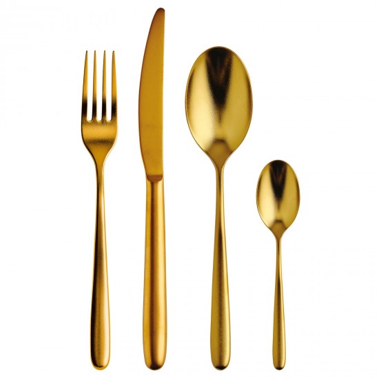 Sambonet Hannah Cutlery Set x6 Diamond Red Gold