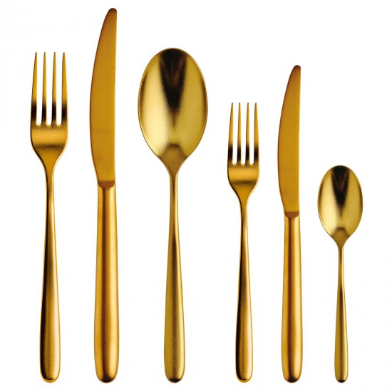 Set di posate Sambonet Hannah x6 diamante oro rosso - T2