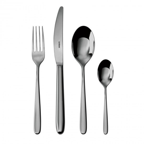 Set di posate Sambonet Hannah x6 nero PVD a specchio