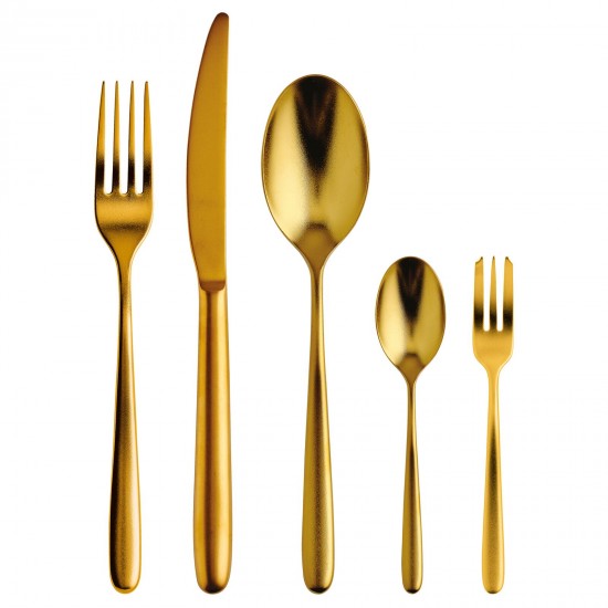 Set di posate Sambonet Hannah x6 oro rosso diamante - T1