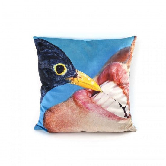 SELETTI TOILETPAPER CROW CUSHION