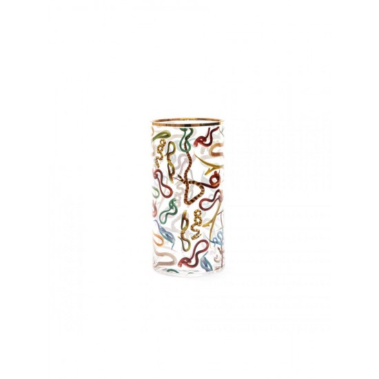 Seletti Toiletpaper Glass Vase Snakes Medium