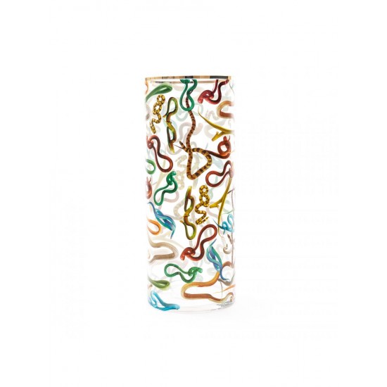 Seletti Toiletpaper Glass Vase Snakes