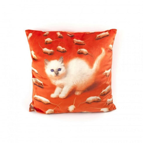 SELETTI TOILETPAPER KITTEN CUSHION