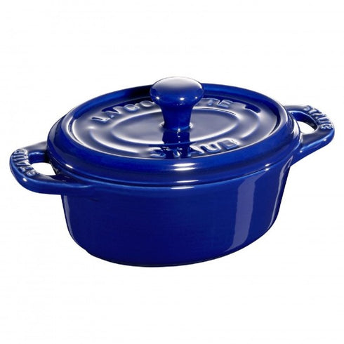 Staub Set 6 Mini Cocotte Oval 11 Dark Blue