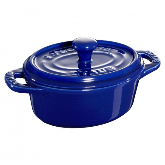 Staub Set 6 Mini Cocotte Ovale 11 Blu Scuro