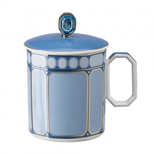 Swarovski x Rosenthal Signum Azure Mug with lid