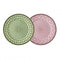 Swarovski x Rosenthal Signum Fern and Rose Set di 2 piatti da pane