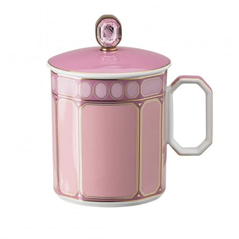 Swarovski x Rosenthal Signum Rose Mug with lid