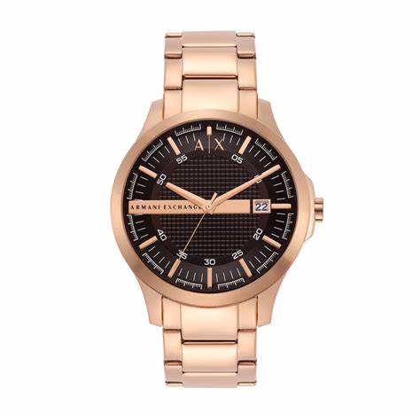 Armani Exchange AX2449 Men's Hampton Rose Gold-Tone Stainless Steel Watch