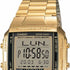 Casio DB-360G-9ADF Men's Databank Digital Watch, Gold-Tone Stainless Steel Band