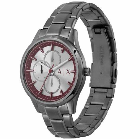 Reloj para Hombre Armani Exchange AX1877 - Pulsera de Acero Inoxidable en Color Gunmetal, Esfera Gris