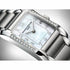 Baume & Mercier Hampton 10051 Women's Quartz Watch, Mother of Pearl Dial, Diamond-Set Bezel, Stainless Steel Bracelet