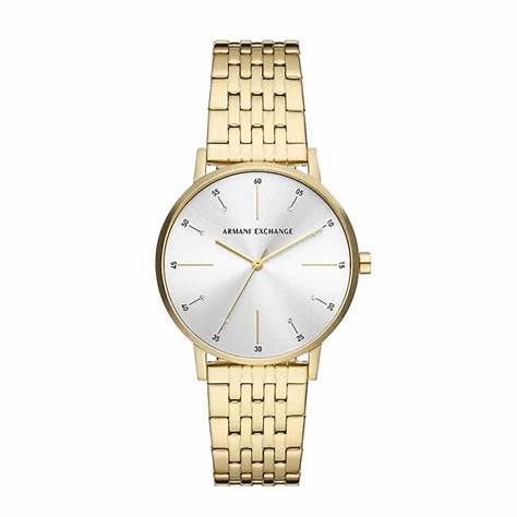 Reloj de acero inoxidable en tono dorado para mujer Armani Exchange AX5579