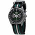 Seiko SSB411P1 Men's Chronograph Watch, Green Dial, Black Nylon Strap