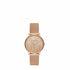 Reloj de malla de acero inoxidable en tono oro rosa para mujer Armani Exchange AX5584