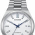 Citizen NJ0159-86A Men's Tsuyosa Automatic Watch, White Dial, Stainless Steel Bracelet