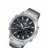 Casio Edifice EFV-C120D-1AEF Herren Analog-Digitaluhr, schwarzes Zifferblatt, Edelstahlarmband