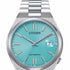 Citizen NJ0151-88M Men's Tsuyosa Automatic Watch, Turquoise Dial, Stainless Steel Bracelet