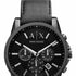 Armani Exchange AX1422 Men's Watch - Black Stainless Steel Bracelet, Black Dial