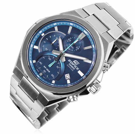 Casio Edifice EFB-700D-2AVUEF Reloj cronógrafo de acero inoxidable para hombre con esfera azul