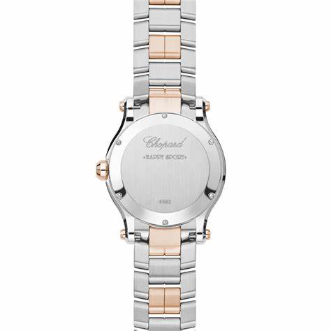 Chopard Happy Sport 36mm Quartz Women's Watch, Green Dial, Floating Diamonds