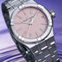 Maurice Lacroix AI1106-SS002-550-1 Women's Aikon Quartz 35mm Watch, Pink Dial, Stainless Steel Bracelet