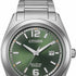 Citizen AW1641-81X Orologio Eco-Drive Super Titanium da uomo - Quadrante verde 41,5 mm, bracciale in titanio